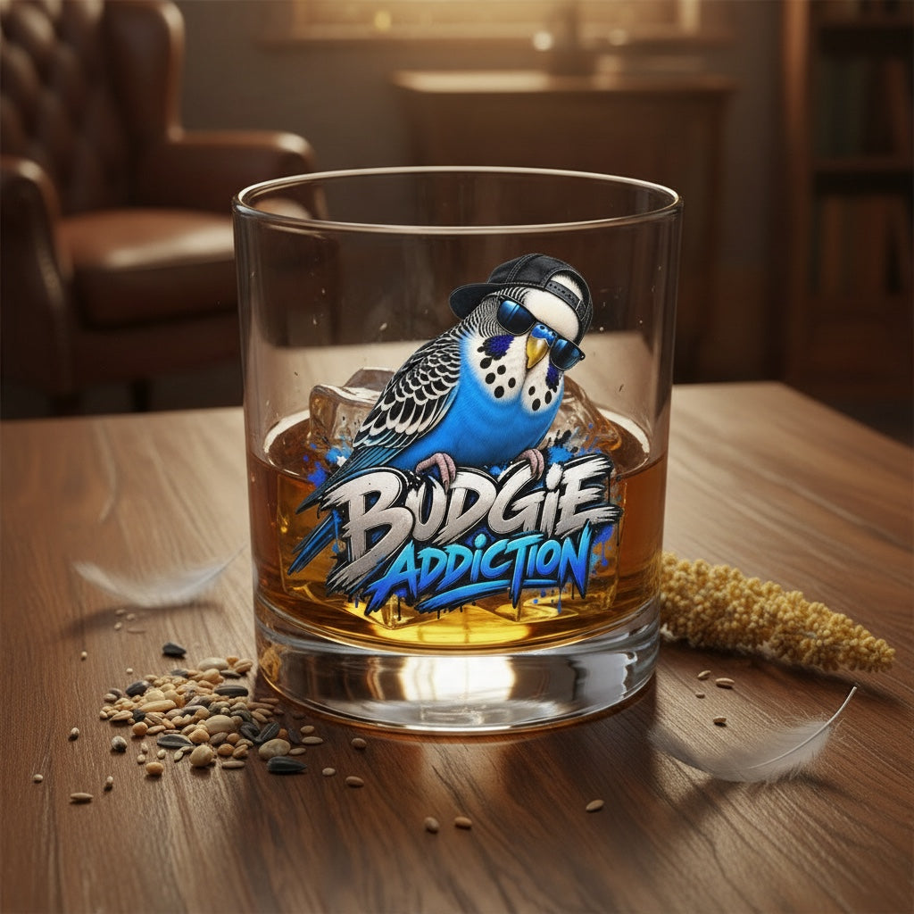 Budgie Addiction – Whisky Glass