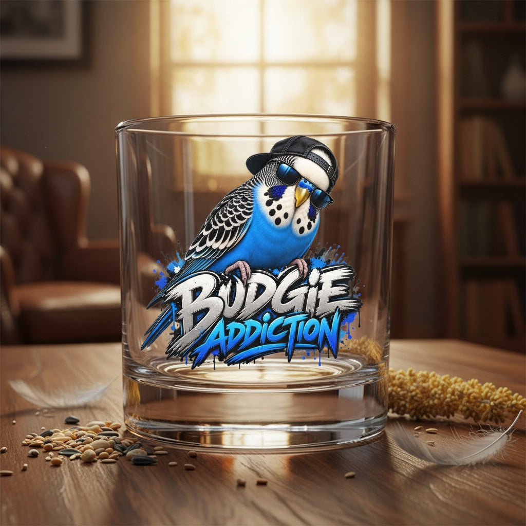 Budgie Addiction – Whisky Glass
