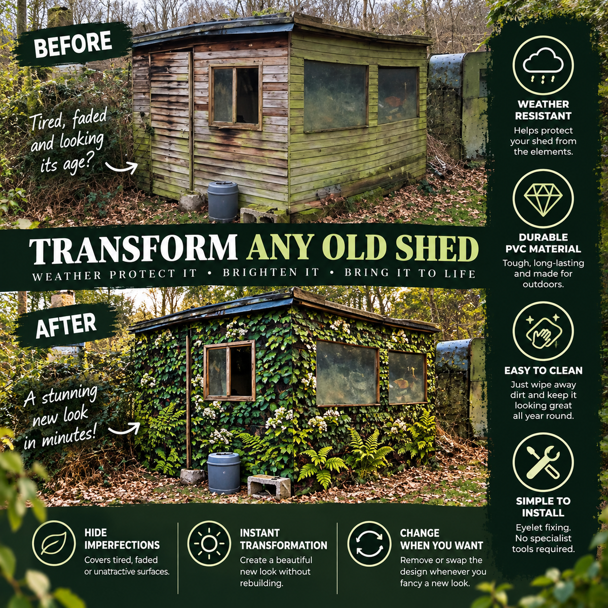 British Garden Birds Outdoor Wrap Collection