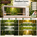 Bamboo Grove — Self-Adhesive Breeding Cage Backdrops