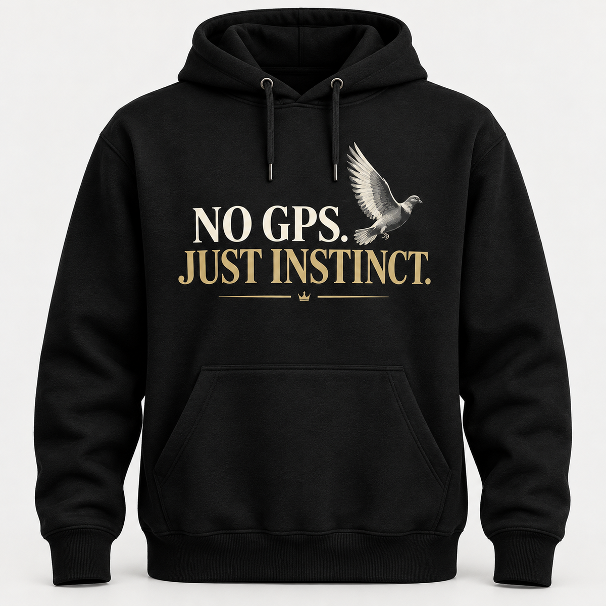 No GPS, Just Instinct — Racing Pigeon Hoodie – product image | Bird Folk