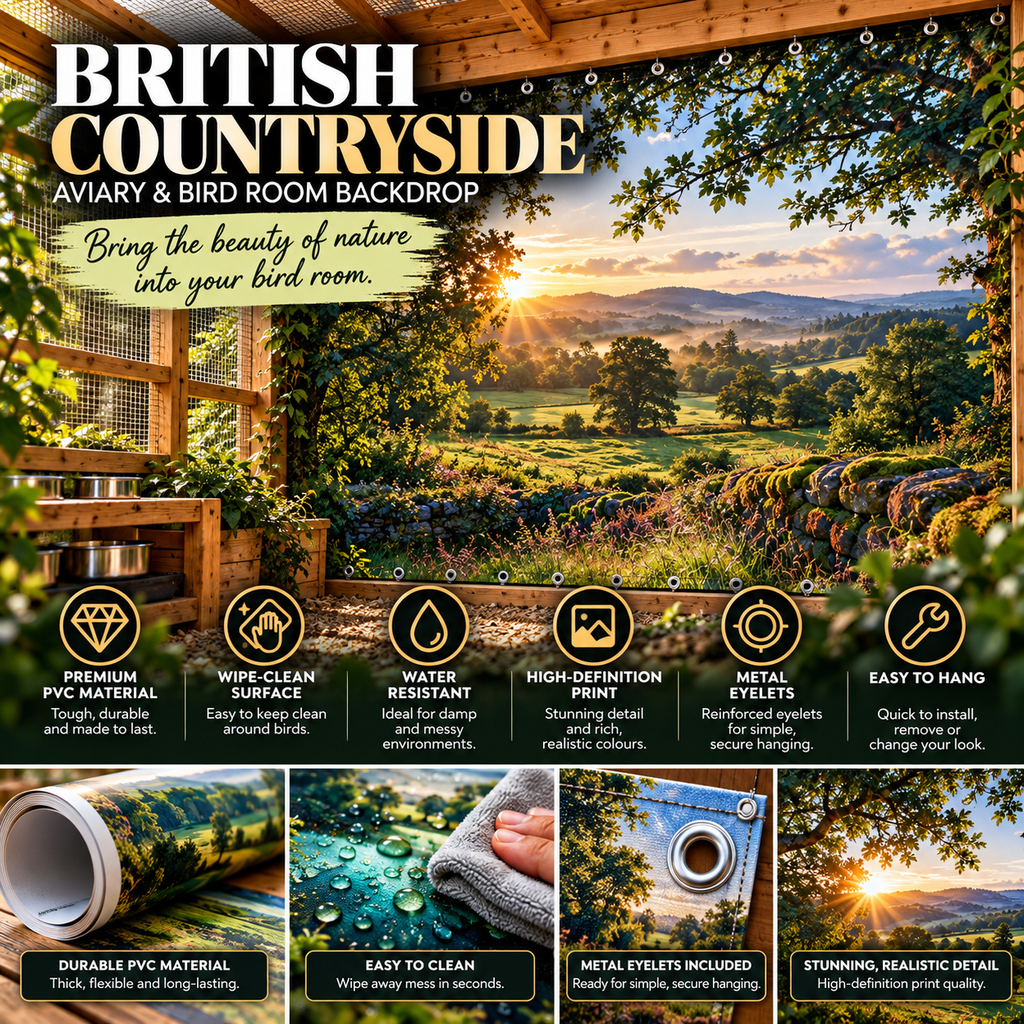 British Countryside — Aviary & Bird Room Backdrop Collection