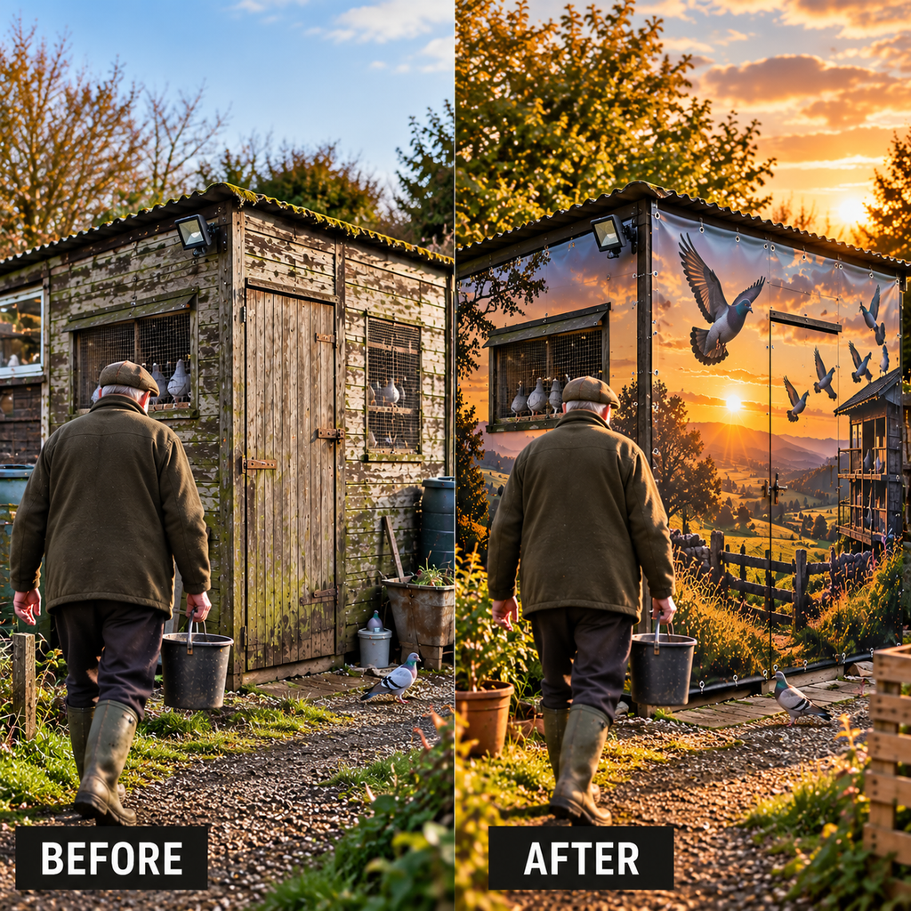 Pigeon Loft Transformation Outdoor Wrap