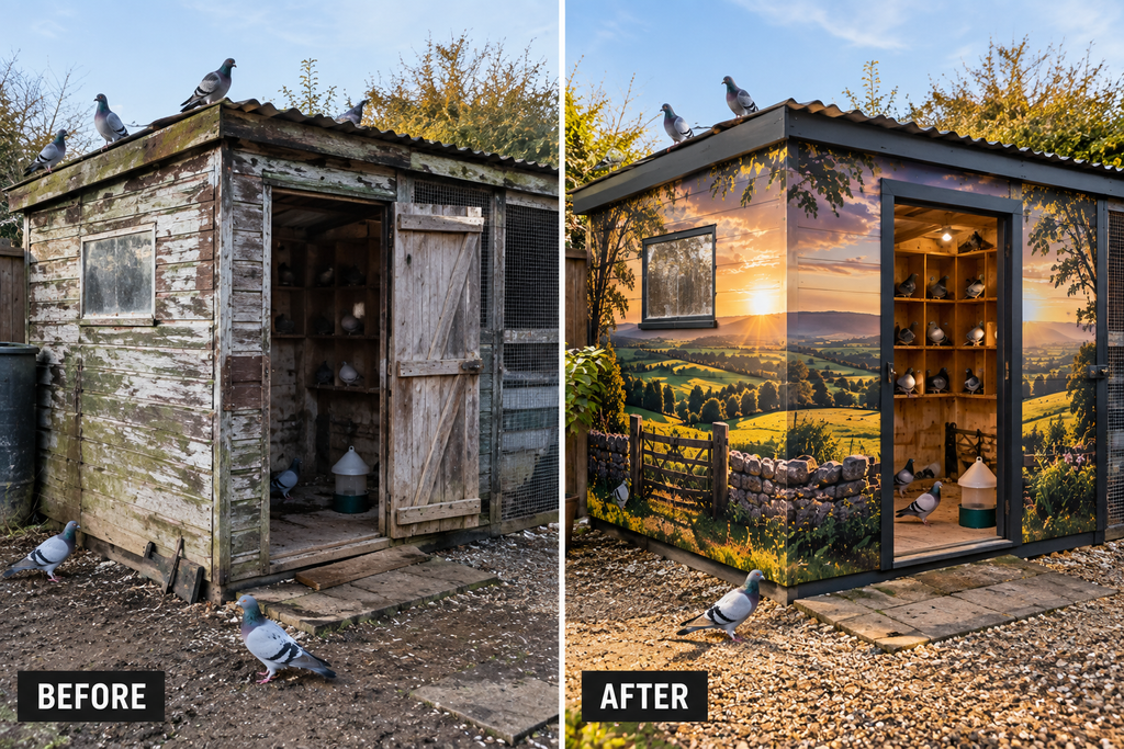 Pigeon Loft Transformation Outdoor Wrap