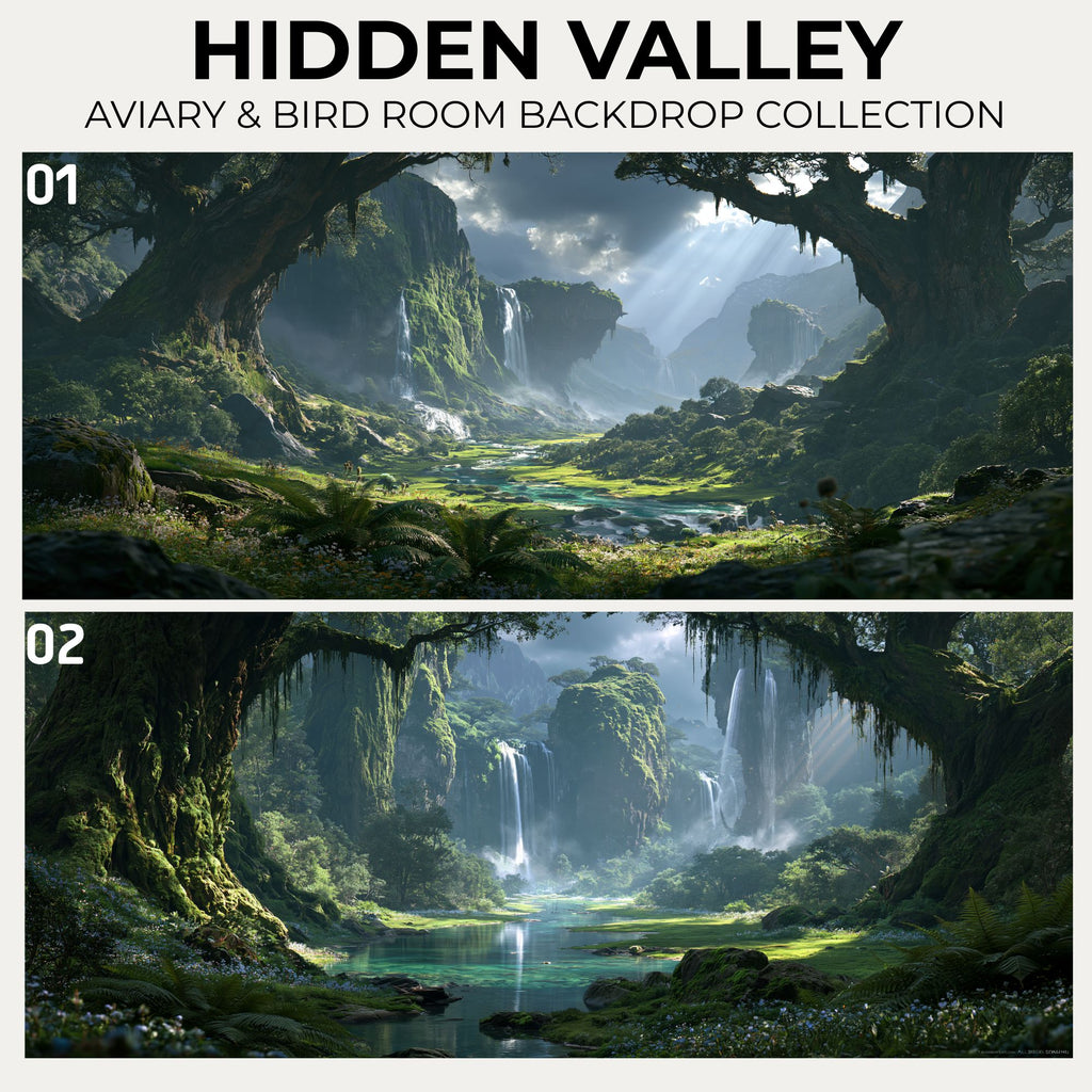 Hidden Valley — Aviary & Bird Room Backdrop Collection