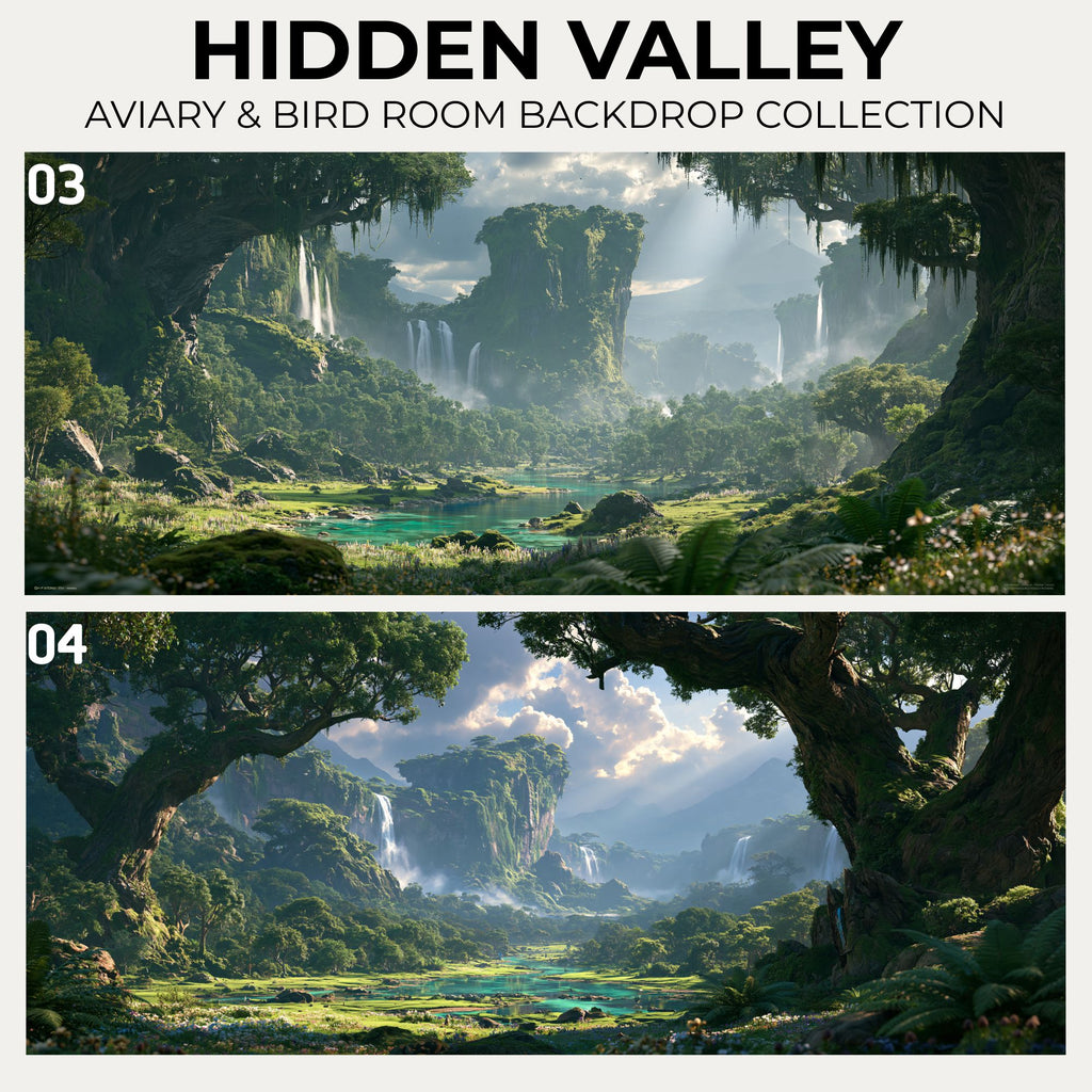 Hidden Valley — Aviary & Bird Room Backdrop Collection