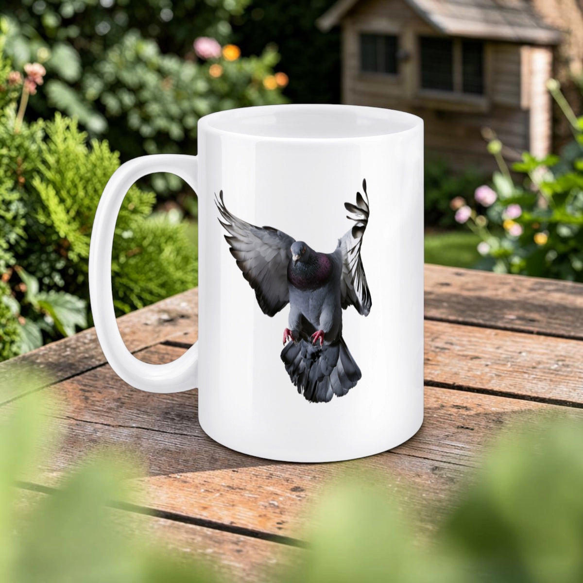 Incoming Racer – Racing Pigeon Mug – 11oz & 15oz