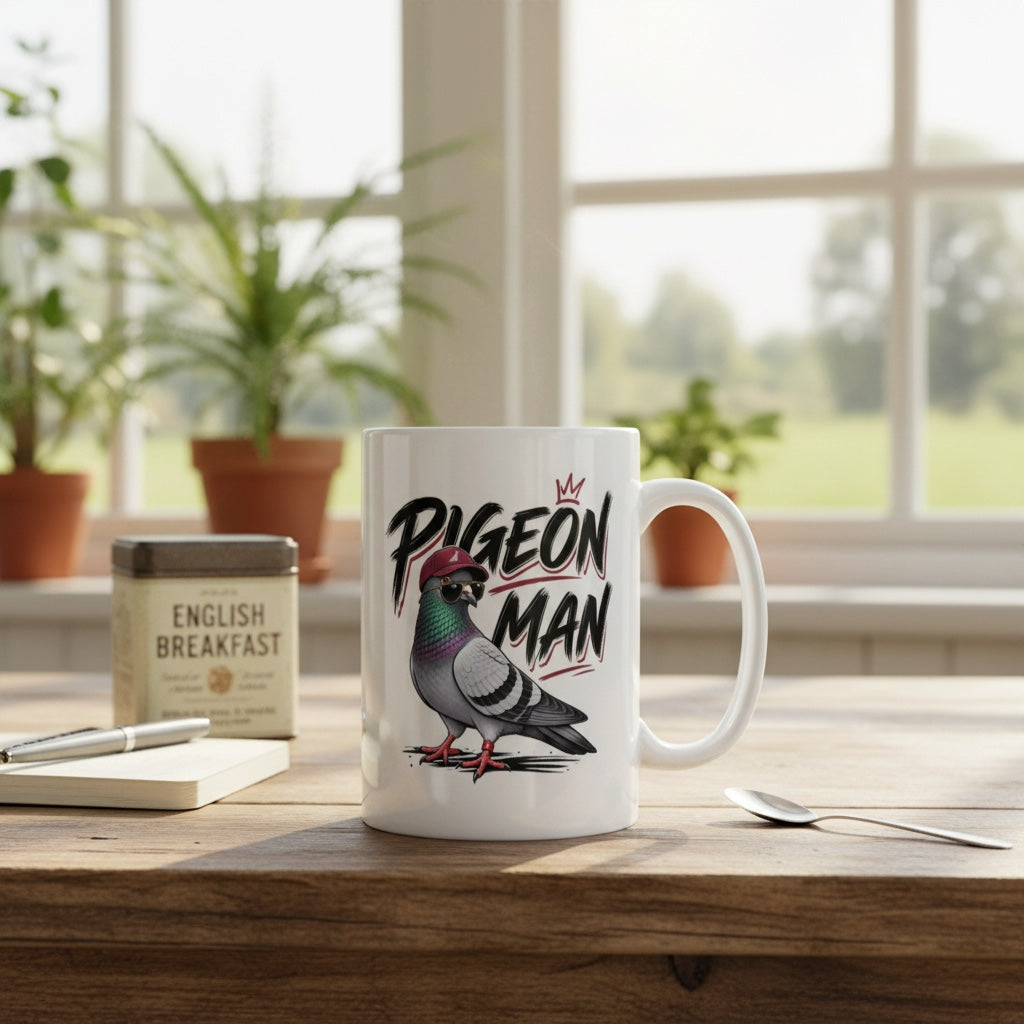 Pigeon Man – Racing Pigeon Mug – 11oz & 15oz