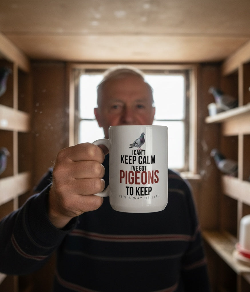 I Can’t Keep Calm, I’ve Got Pigeons to Keep – Racing Pigeon Mug – 11oz & 15oz