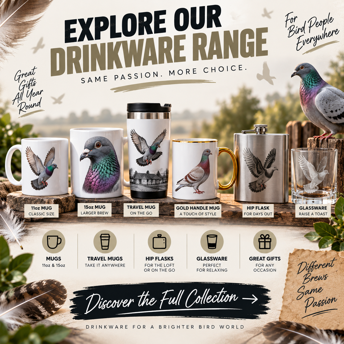Bird Lounge – 15oz Mug