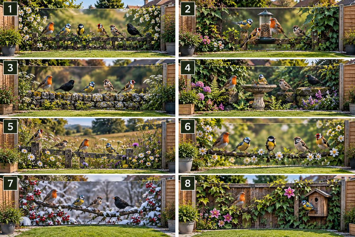 British Garden Birds Outdoor Wrap Collection