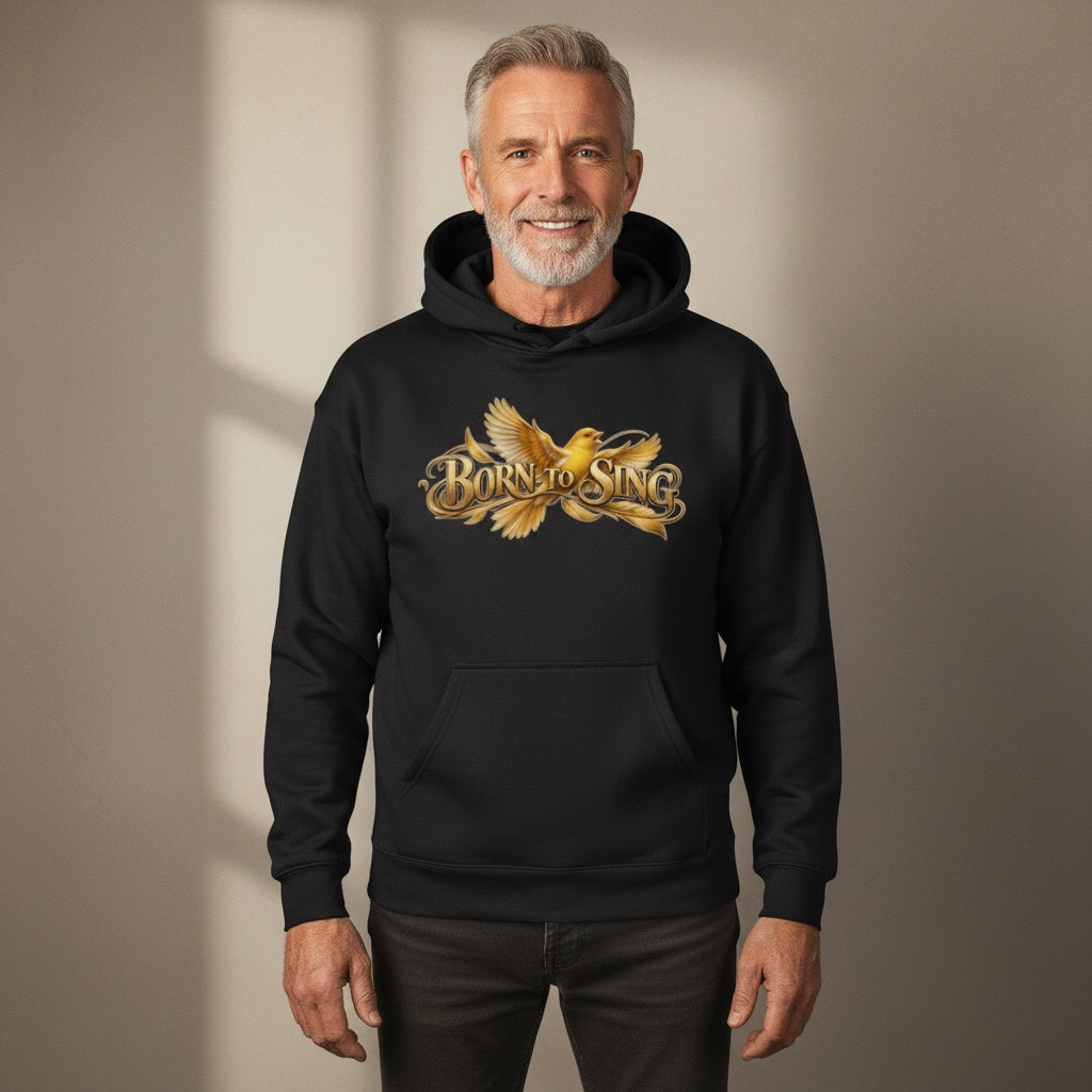 Born To Sing Canary Hoodie – Premium Front Print