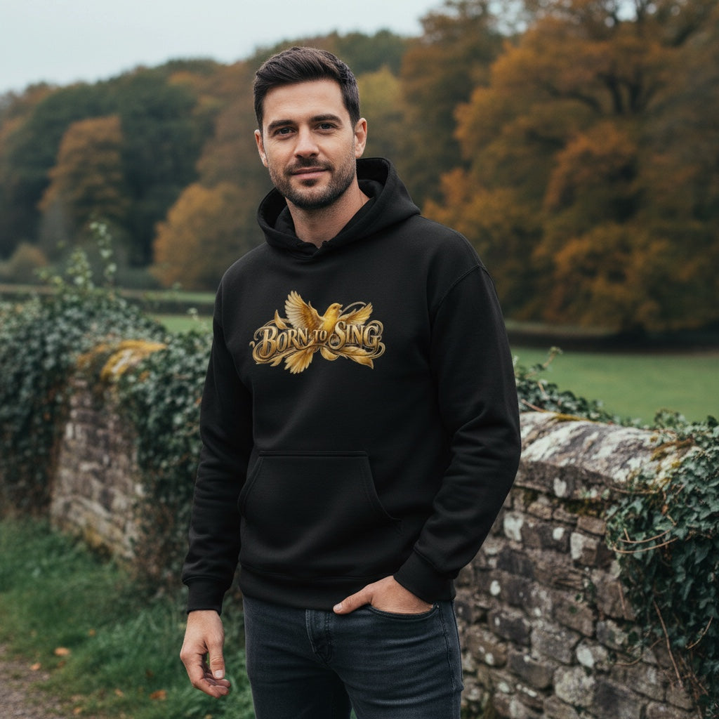 Born To Sing Canary Hoodie – Premium Front Print