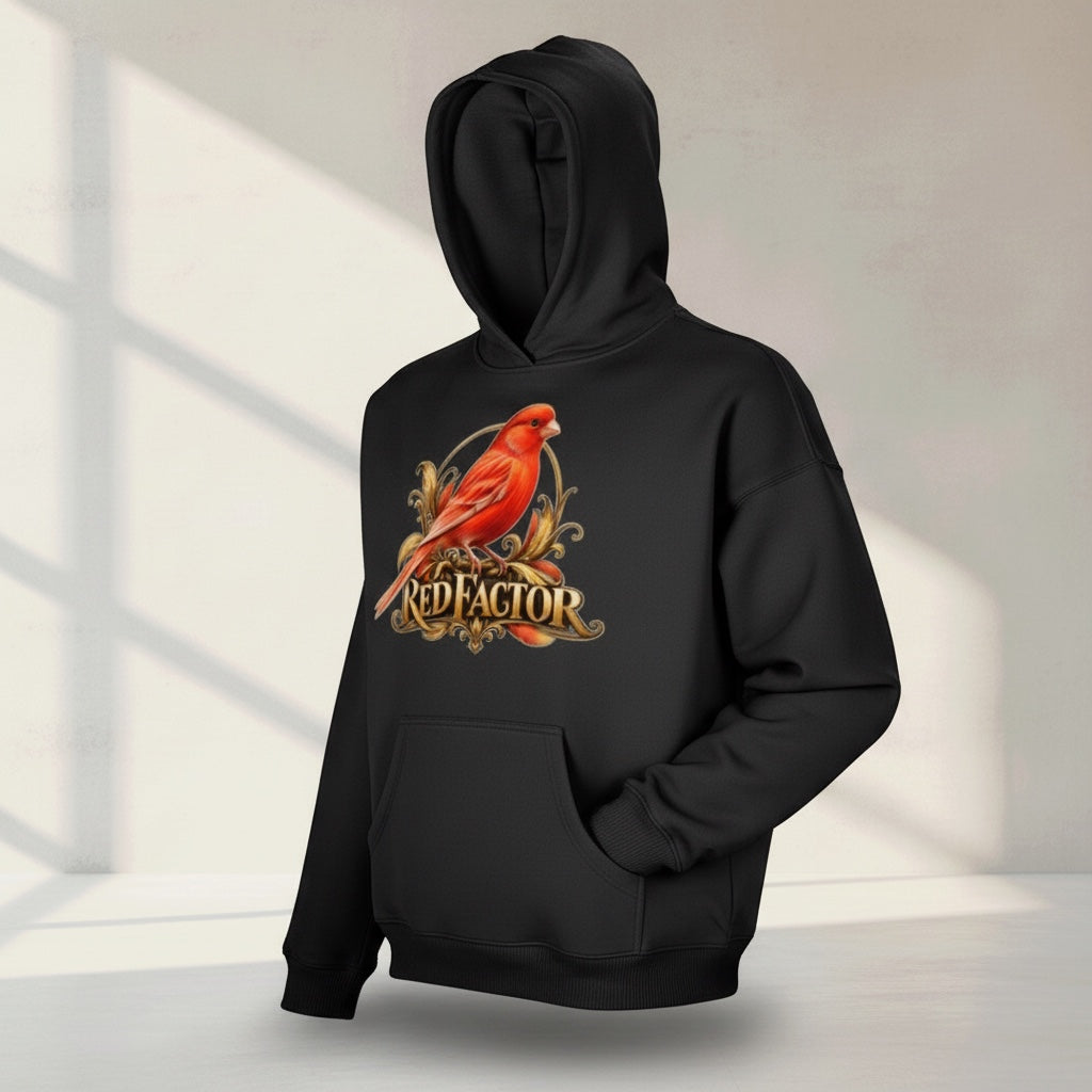 Red Factor Heritage Hoodie – Premium Canary Front Print