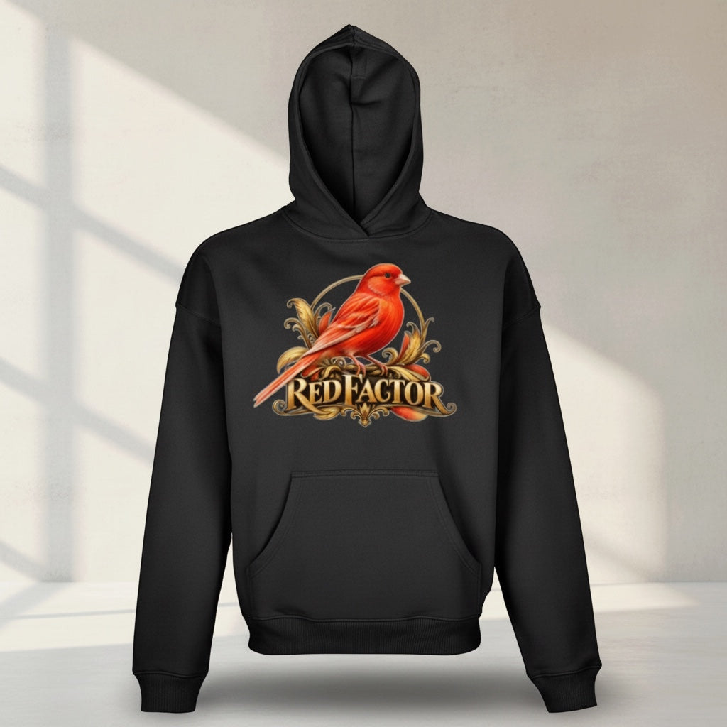 Red Factor Heritage Hoodie – Premium Canary Front Print