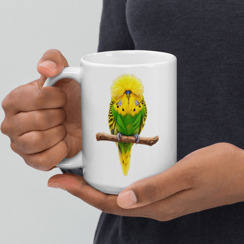 Show Budgie – Yellow Budgie Mug | 11oz & 15oz