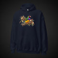 Autumn Botanical Gouldian Finch Hoodie – Front Print | Bird Folk