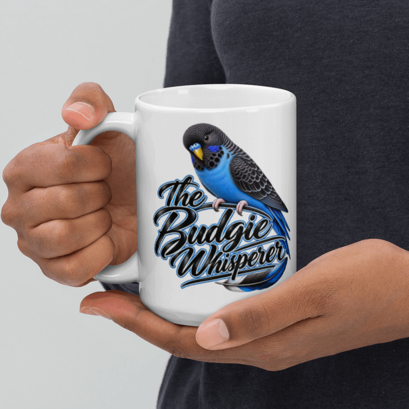 The Budgie Whisperer – Blue Budgie Mug | 11oz & 15oz