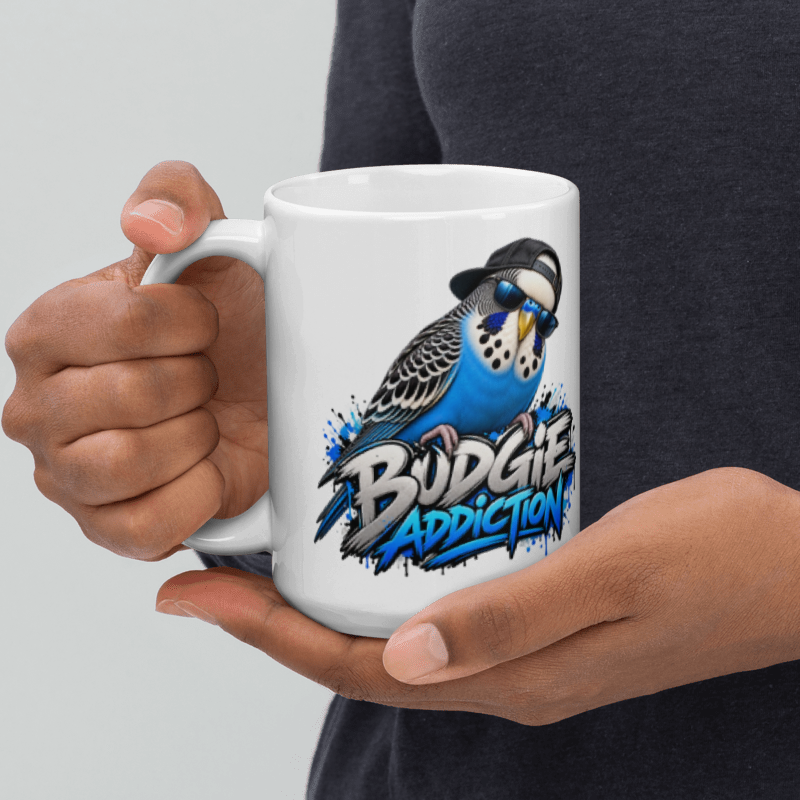 Budgie Addiction – Blue Budgie Mug | 11oz & 15oz