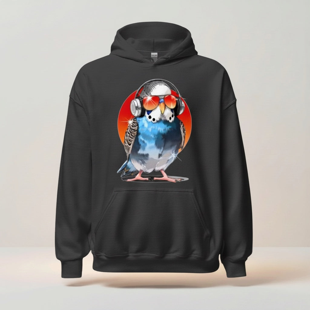 Sunglasses Budgie Hoodie – Funny Budgie Front Print