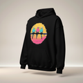 Three Budgies Sunset Hoodie – Colourful Front Print