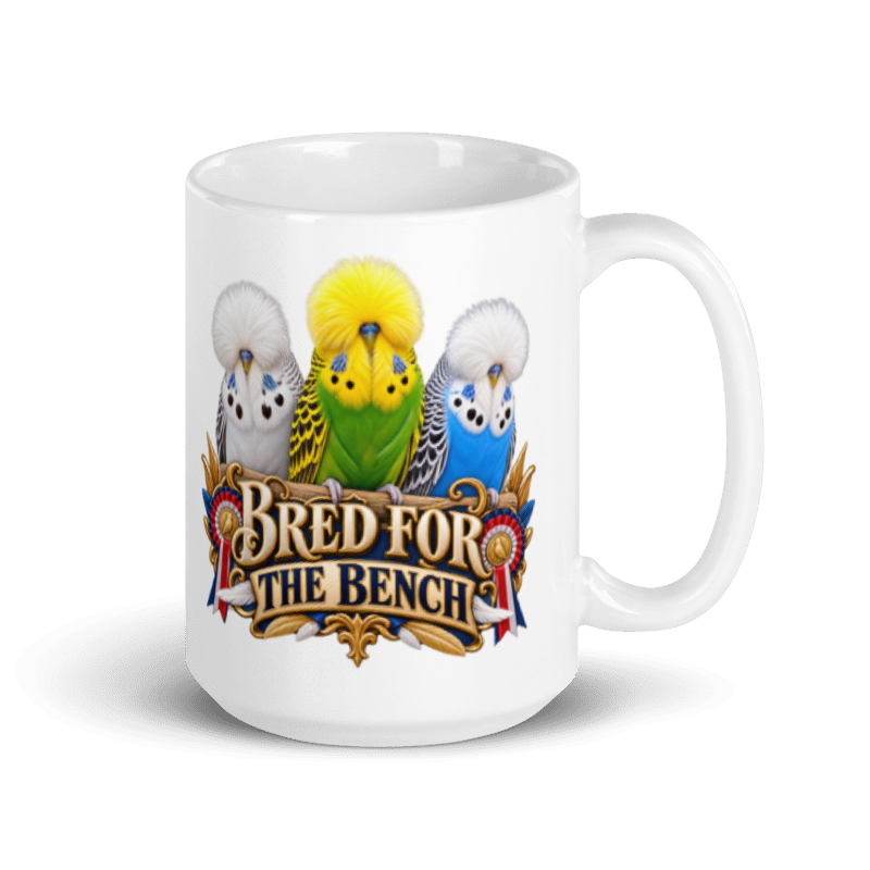 Bred for the Bench Budgie Mug | 11oz & 15oz