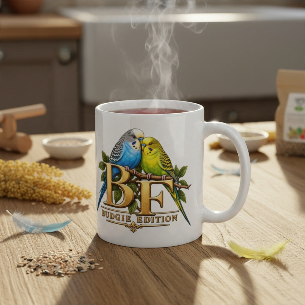 Budgie Addiction – Classic Budgie Mug | 11oz & 15oz