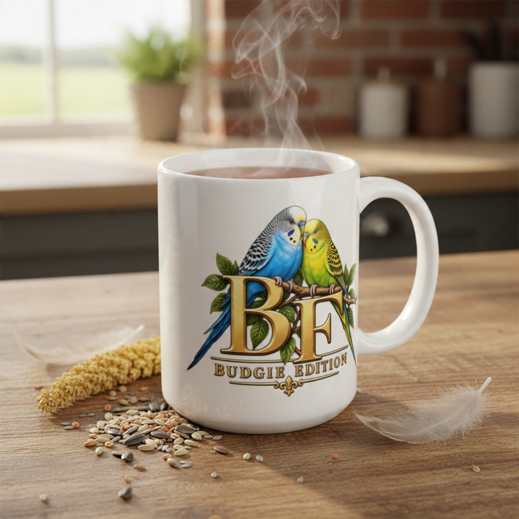 Budgie Addiction – Classic Budgie Mug | 11oz & 15oz