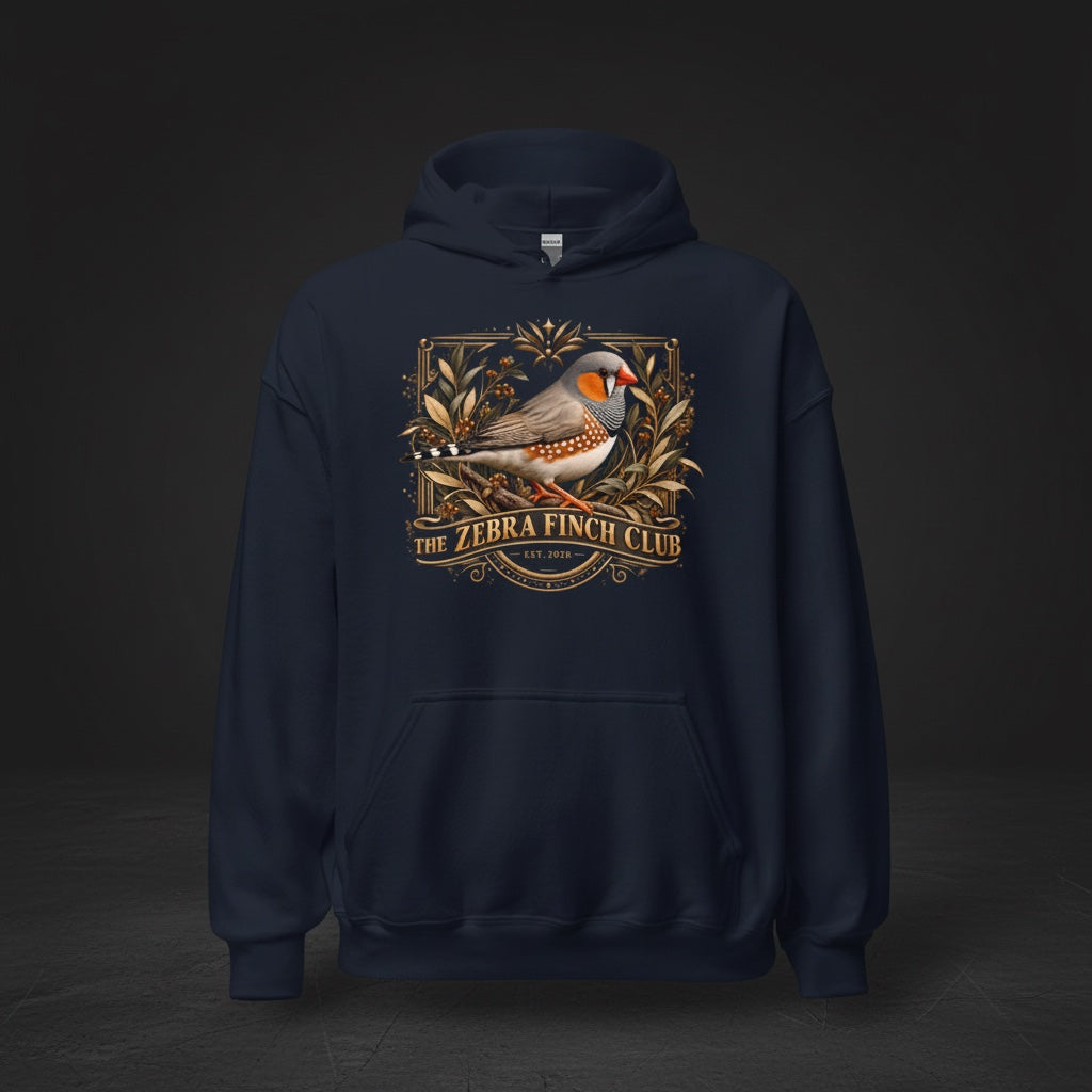 The Zebra Finch Club Hoodie – Premium Zebra Finch Hoodie | Bird Folk