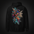 Floral Gouldian Gouldian Finch Hoodie – Back Print | Bird Folk