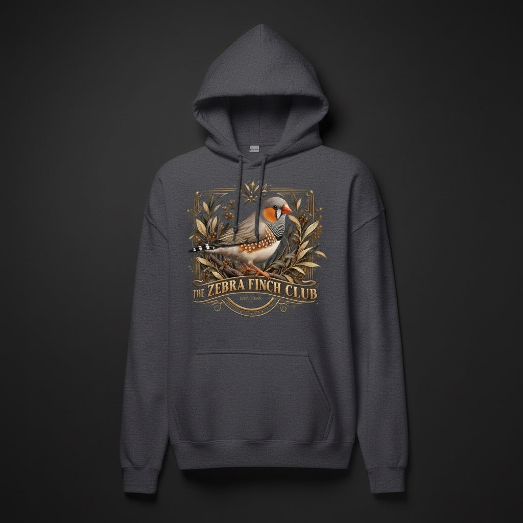 The Zebra Finch Club Hoodie – Premium Zebra Finch Hoodie | Bird Folk