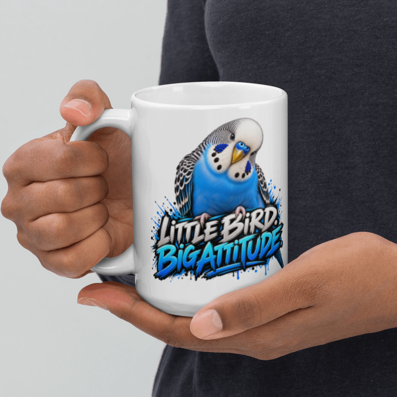 Little Bird, Big Attitude Budgie Mug | 11oz & 15oz