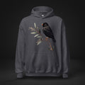Black Zebra Minimal Hoodie – Black Zebra Finch Hoodie | Bird Folk