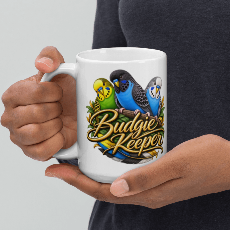 Budgie Keeper – Colourful Budgie Mug | 11oz & 15oz