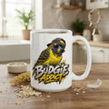 Budgie Addict – Yellow Budgie Mug | 11oz & 15oz