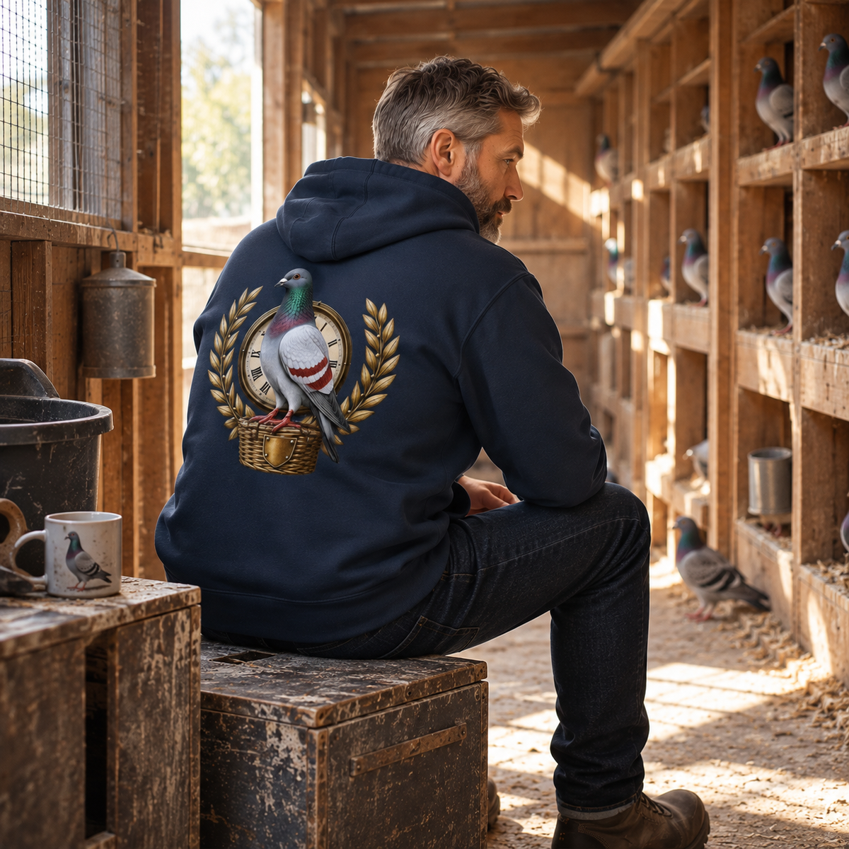 Red Bar Pigeon Heritage Hoodie