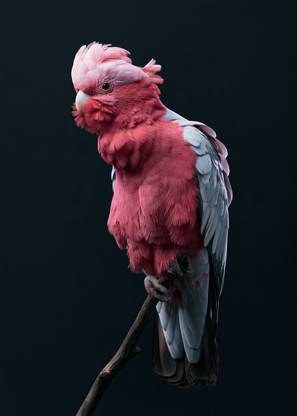 Galah Cockatoo — high-gloss aluminium bird art print by Bird Folk — product image 5