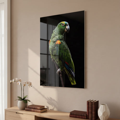 Amazon — high-gloss aluminium bird art print by Bird Folk — product image 2