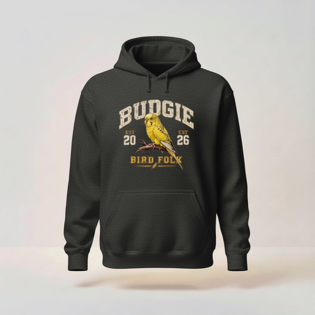 Budgie Keeper Hoodie – Retro Budgie Front Print