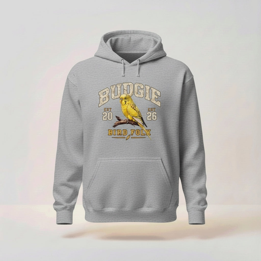 Budgie Keeper Hoodie – Retro Budgie Front Print