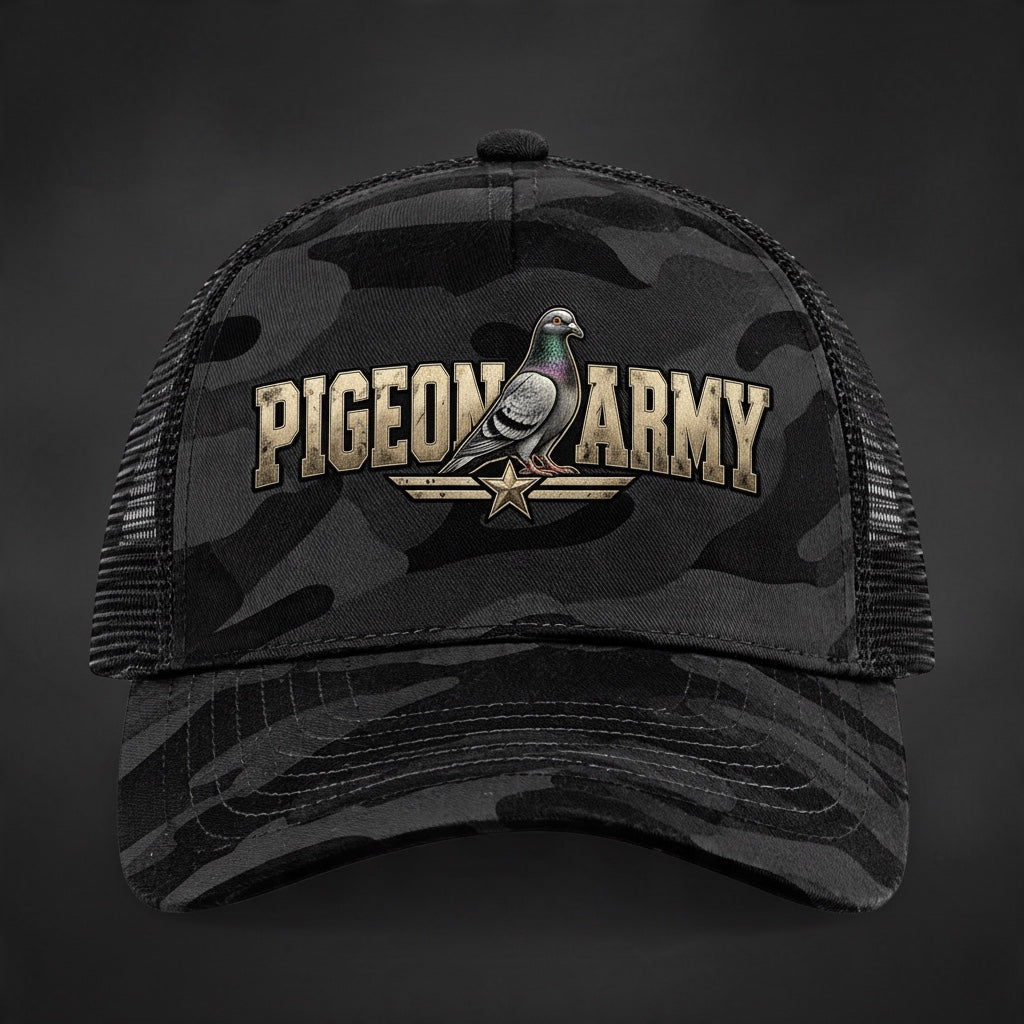Pigeon Army Camo Trucker Cap
