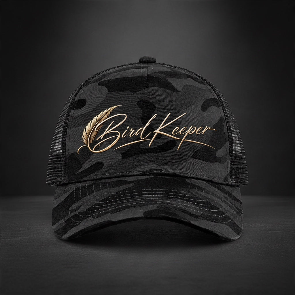 Bird Keeper Camo Trucker Cap