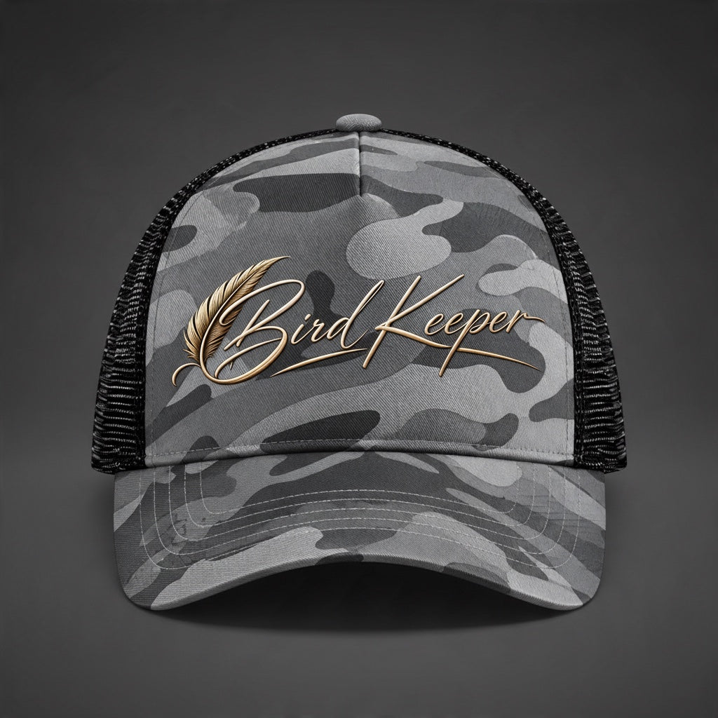 Bird Keeper Camo Trucker Cap