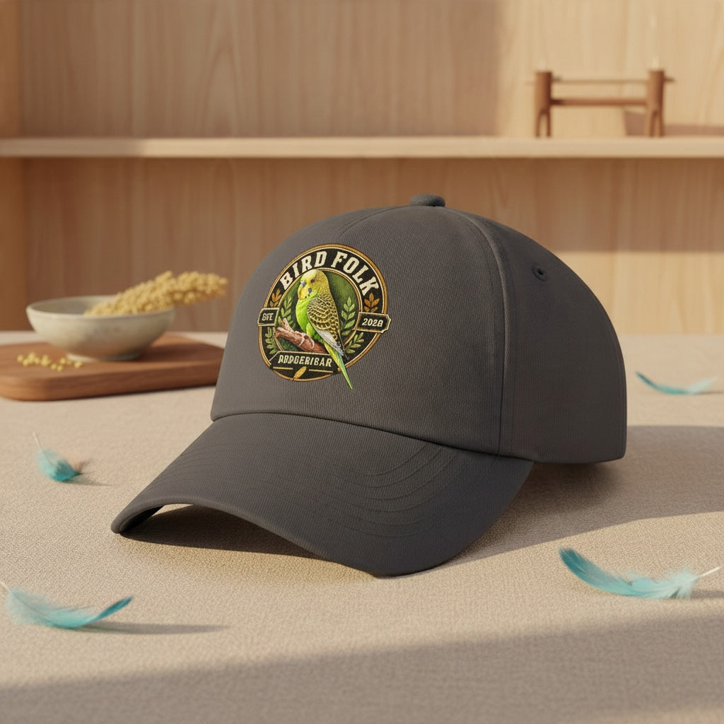 Bird Folk Budgie Cap – Minimal Bird Design