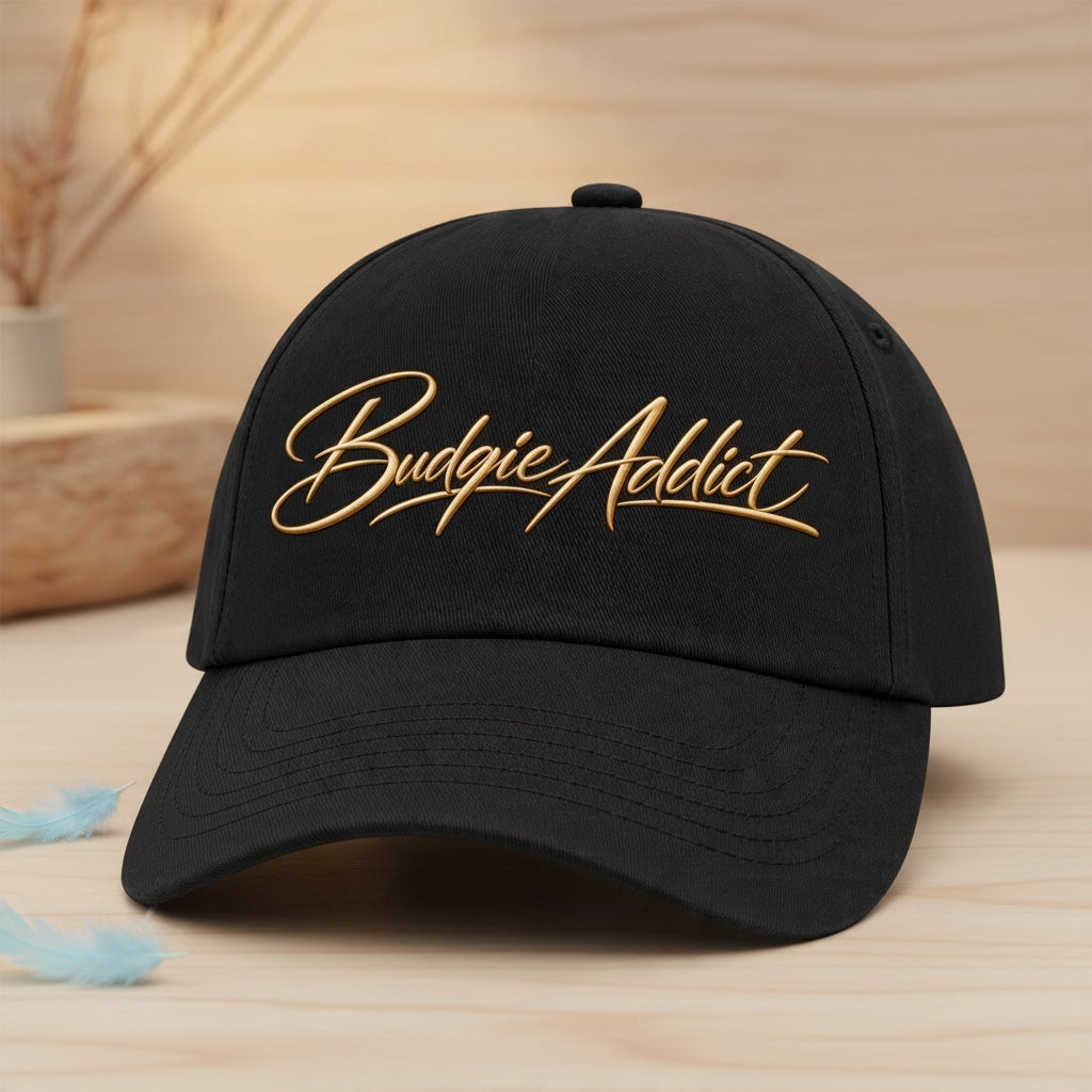 Budgie Addict Cap – Script Design