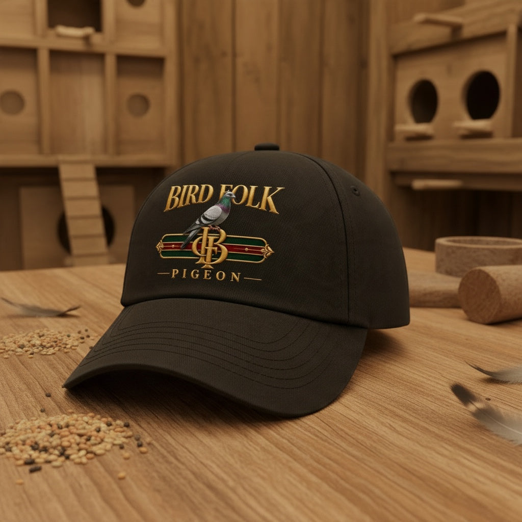 Bird Folk Pigeon Designer Cap