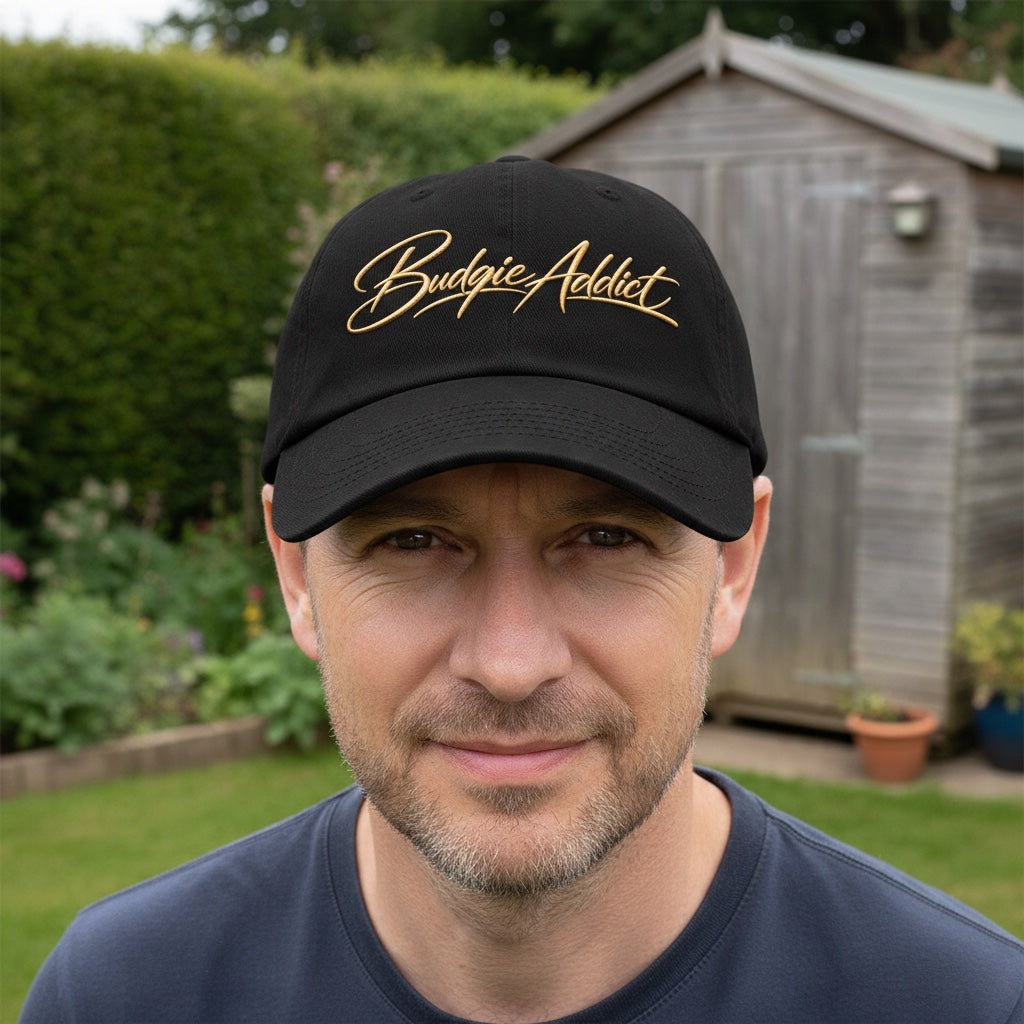Budgie Addict Cap – Script Design