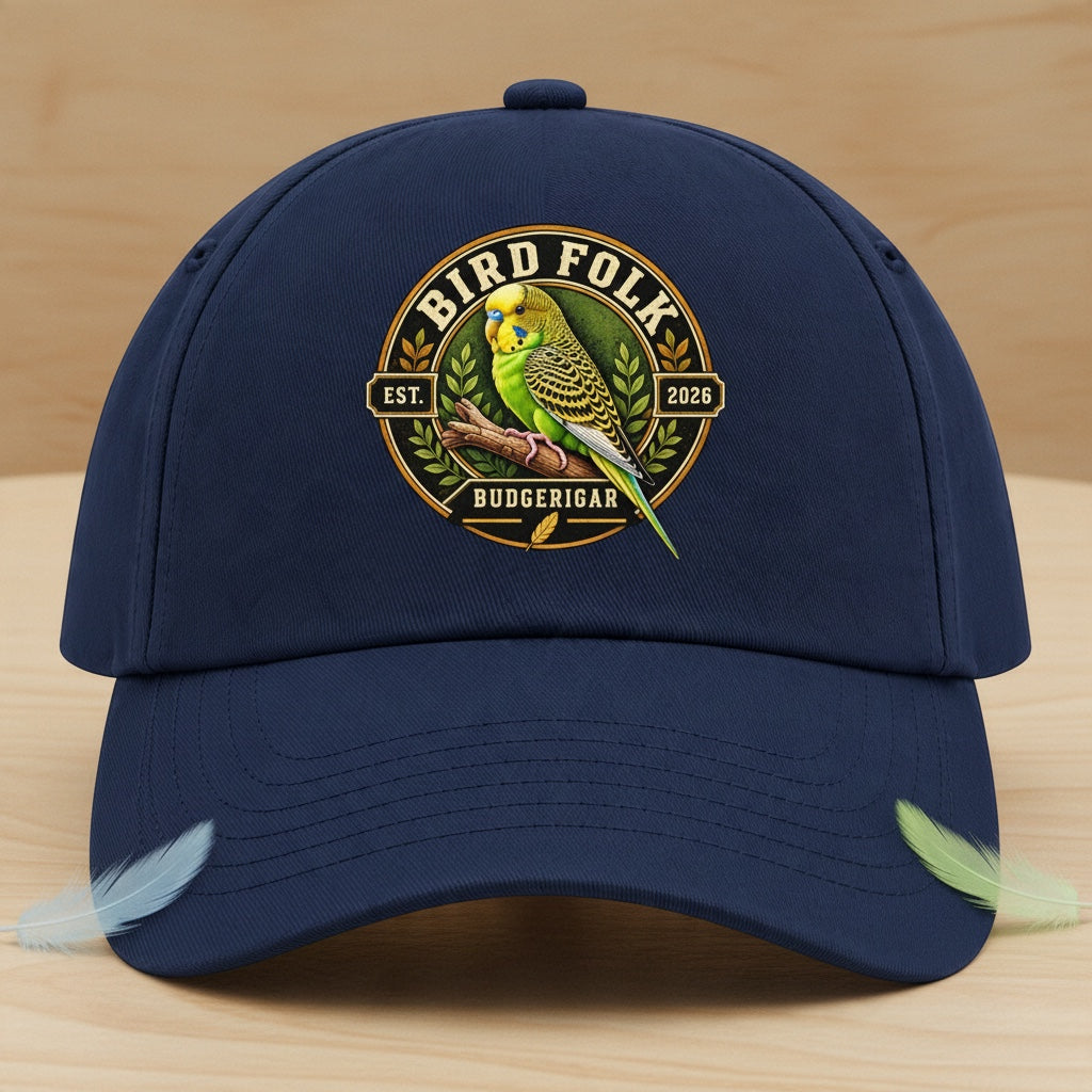 Bird Folk Budgie Cap – Minimal Bird Design