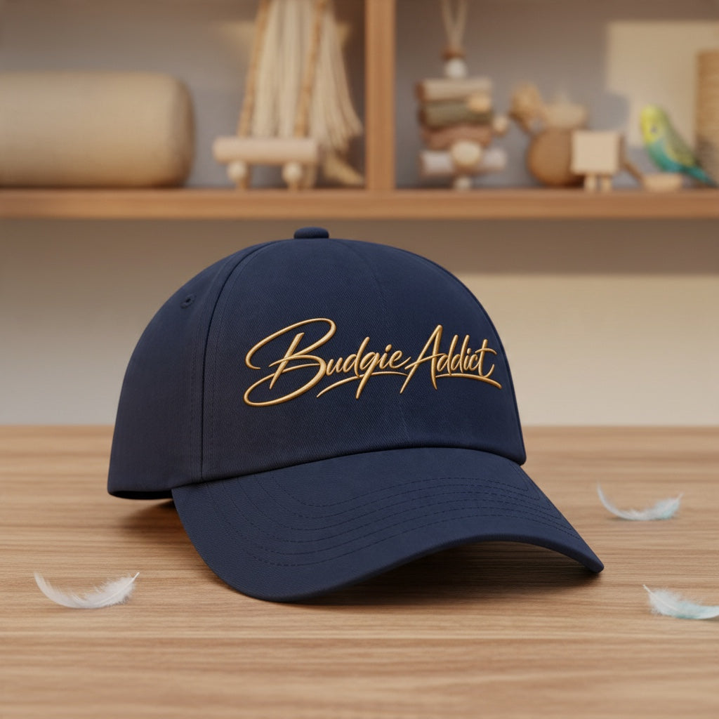 Budgie Addict Cap – Script Design