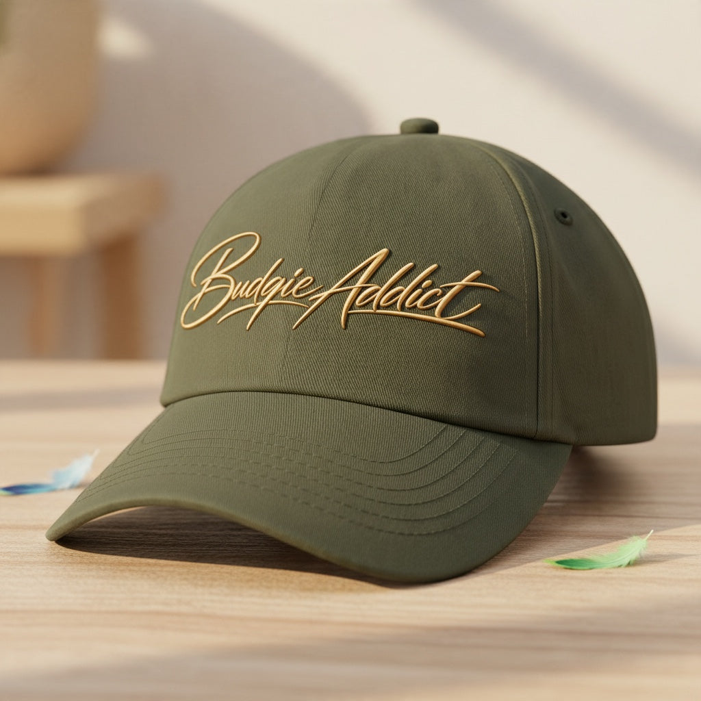 Budgie Addict Cap – Script Design